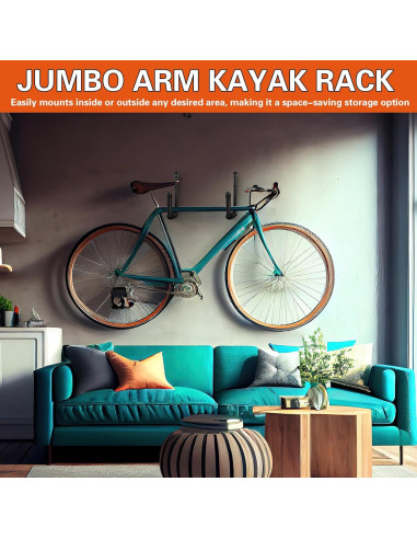 Soporte de Almacenamiento para Kayak JaGely 39x27cm Negro