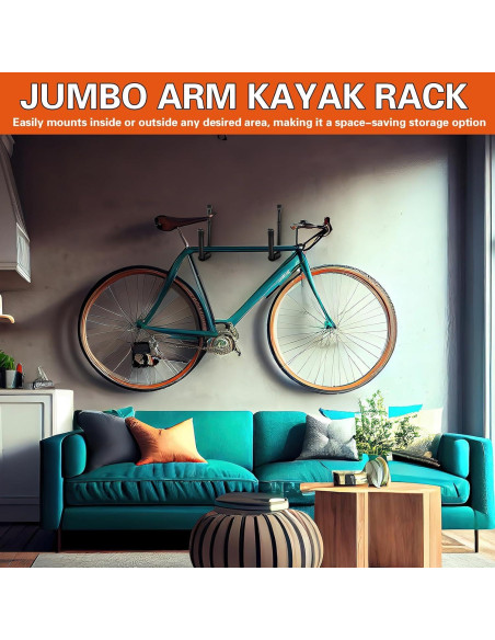 Soporte de Almacenamiento para Kayak JaGely 39x27cm Negro