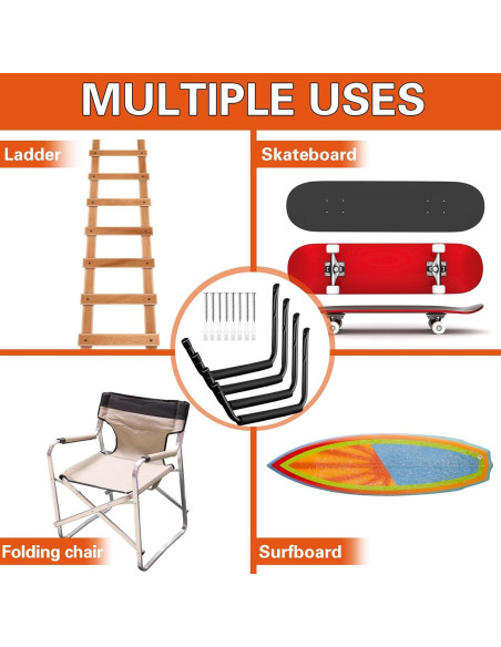 Soporte de Almacenamiento para Kayak JaGely 39x27cm Negro