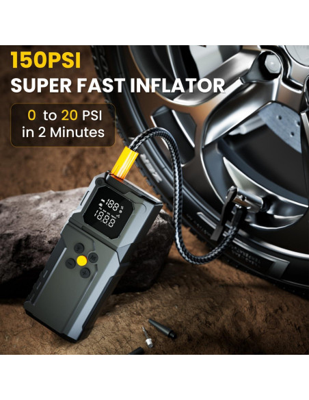 Arrancador de Salto KATOROE Q27B 4000A con Compresor 12V Arrancador de Salto KATOROE Q27B 4000A con Compresor 12V