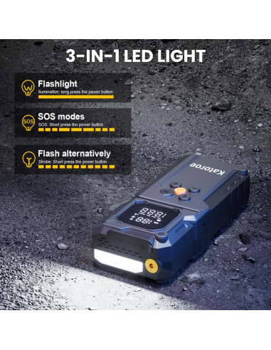 Arrancador de Salto KATOROE Q27B 4000A con Compresor 12V