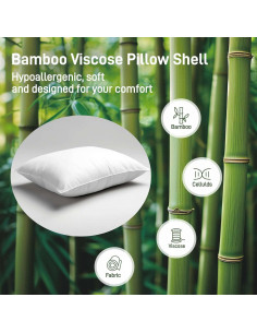 Almohada de Cama Caelorin Hipoalergénica 71x51 cm Suave 2