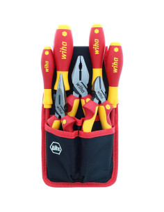 Conjunto de Alicates Aislados 7 Piezas Wiha + Desforradora KNIPEX 20.32 cm 2