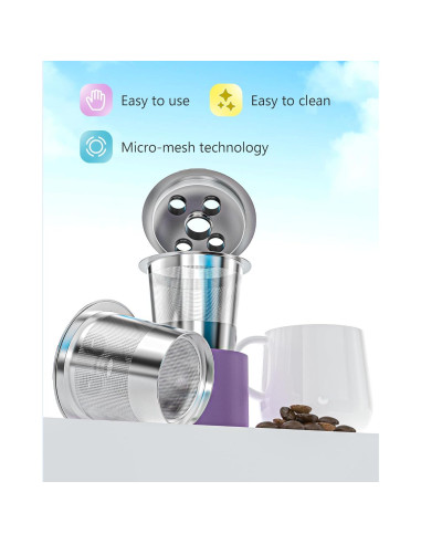 Cápsulas de café recargables YCXDZDG para Keurig 1.0 y 2.0