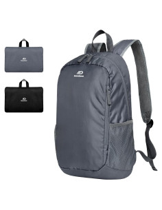Mochila Plegable Ligera 30L Gris - Compacta Impermeable para Senderismo
