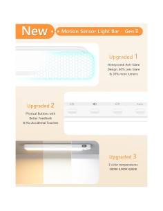 Luces LED de Gabinete WILLED, Sensor de Movimiento, 2 Paquete 2