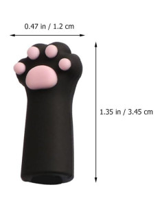 Manga Protectora para Tijeras VOSAREA 3pcs Silicona Gato 2