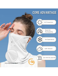 Gaiter de Cuello Refrigerante UPF 50+ Mascarilla Facial Unisex 2
