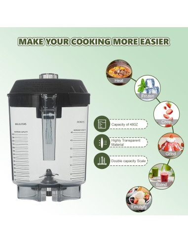 Jarra de licuadora Vitamix 48oz Advance para VM0145 y más