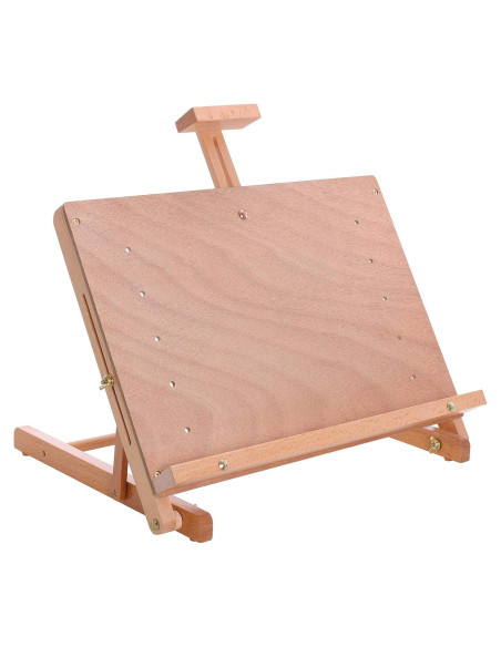 Caballete de Madera Sólida Suministro de Arte E-416 Ajustable