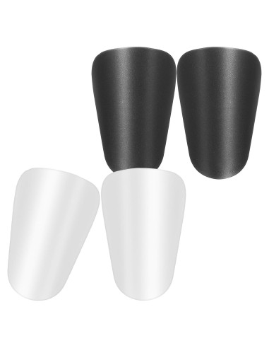 Espinilleras de Fútbol Ymapinc Ultra Livianas Negro y Blanco