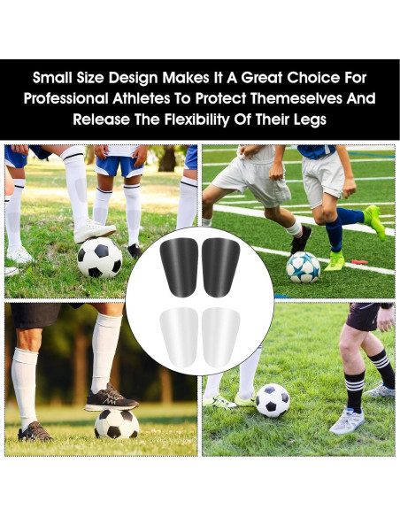 Espinilleras de Fútbol Ymapinc Ultra Livianas Negro y Blanco