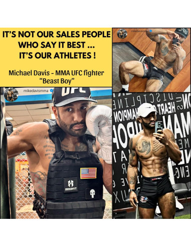 Chaleco con peso ajustable SPARTAN SHADOW 9kg para entrenamiento