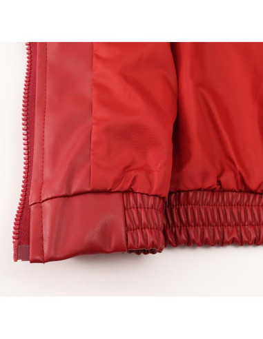 Chaqueta de Cuero Sintético Noomelfish para Niñas 7-8 Años
