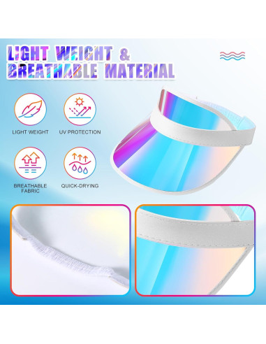 Gorras Visera de Verano Hercicy - 12 Pcs Protección UV Unisex