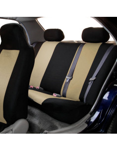 Funda de Asiento Trasero Universal FH Group Beige - Protector para Coche 2