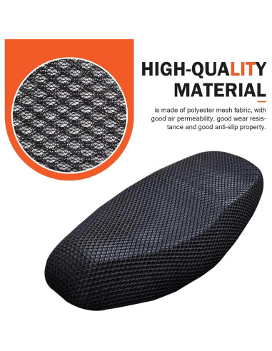 Cubierta de Asiento de Motocicleta Opuweiy 55x75cm Antideslizante