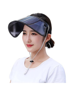 Visera de sol ajustable para mujeres con escudo facial UPF 50+
