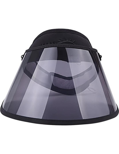 Visera de sol ajustable para mujeres con escudo facial UPF 50+