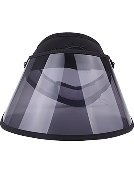 Visera de sol ajustable para mujeres con escudo facial UPF 50+