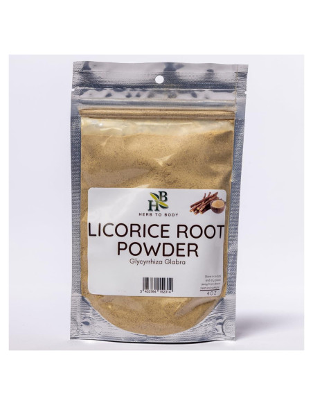 Polvo de Raíz de Regaliz Herb To Body 113.4g - Glycyrrhiza Glabra