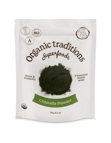 Polvo de Chlorella Orgánica Tradiciones Orgánicas 150g