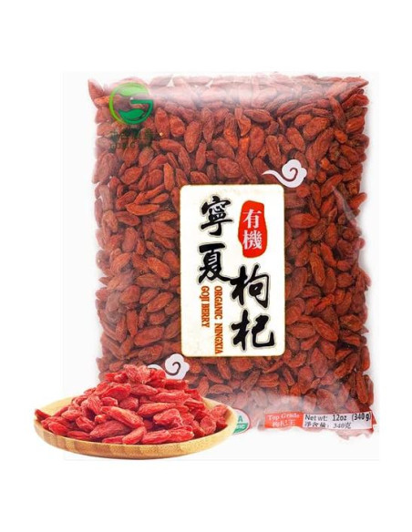 Baya de Goji Orgánica USDA OCM 227 g - Secas y Saludables