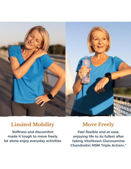 Vitalitown Glucosamina Condroitina MSM 240 Tabletas Sin Mariscos Vitalitown Glucosamina Condroitina MSM 240 Tabletas Sin Mariscos