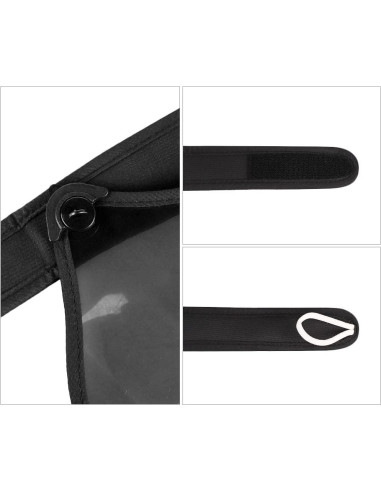 Visera de sol ajustable para mujeres con escudo facial UPF 50+