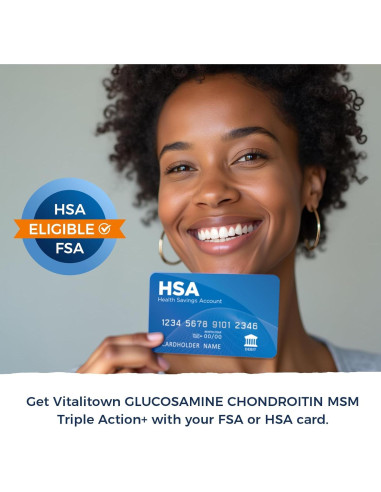 Vitalitown Glucosamina Condroitina MSM 240 Tabletas Sin Mariscos