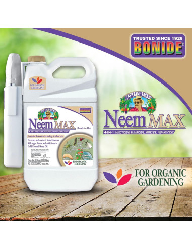 Spray Neem Max Bonide 1.89L Insecticida y Fungicida Orgánico