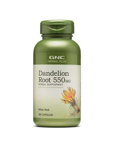 Suplemento Herbal GNC Raíz de Diente de León 550mg 100 Cápsulas