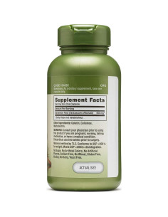 Suplemento Herbal GNC Raíz de Diente de León 550mg 100 Cápsulas 2