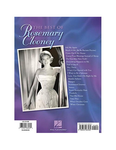 The Best of Rosemary Clooney Piano, Vocal and Guitar Chords