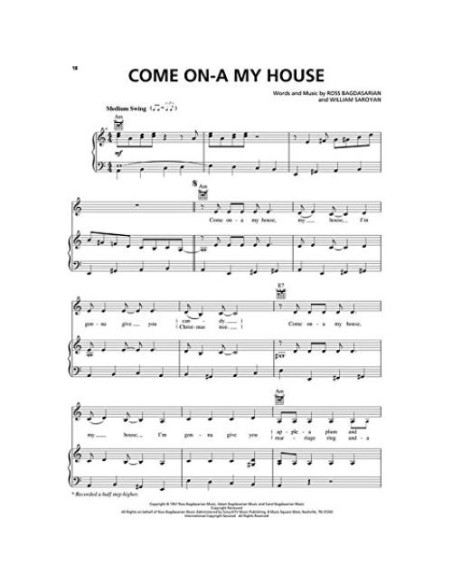 The Best of Rosemary Clooney Piano, Vocal and Guitar Chords