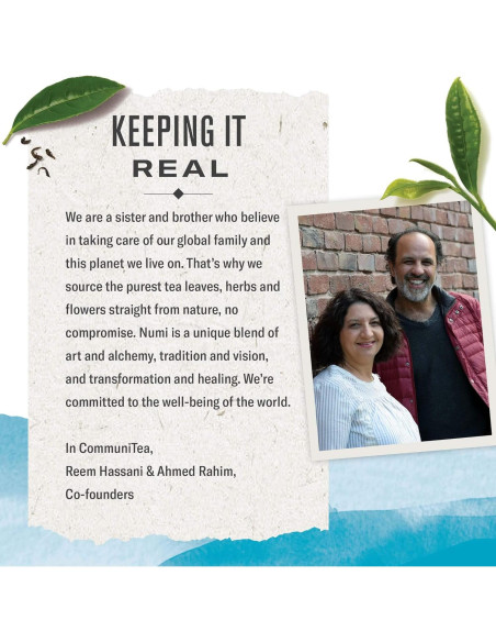 Té Orgánico Numi Mate Limón 18 Bolsitas - Sabor Energizante