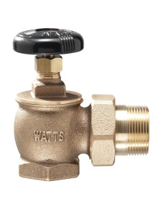 Válvula de Ángulo de Vapor Watts RA-1-AP de Bronce 3/4"