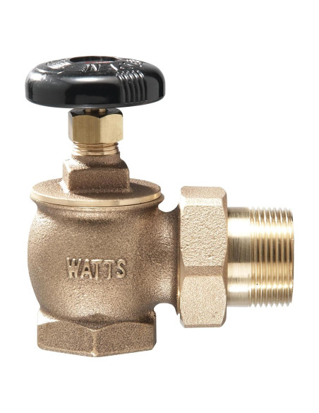 Válvula de Ángulo de Vapor Watts RA-1-AP de Bronce 3/4"