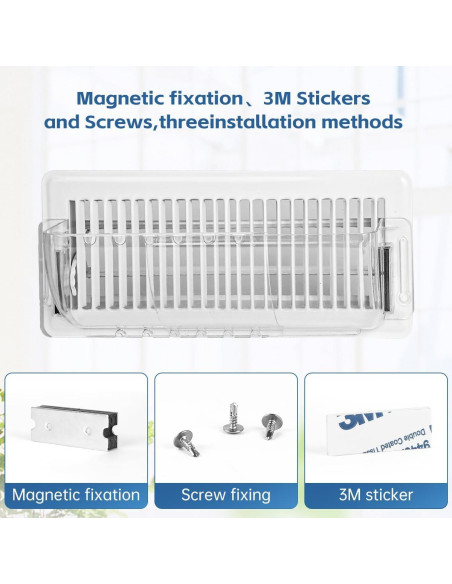 Deflector de Ventilación de Aire CH24Globall 6 Paquetes 21.6-39.4 cm