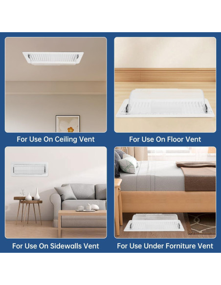 Deflector de Ventilación de Aire CH24Globall 6 Paquetes 21.6-39.4 cm