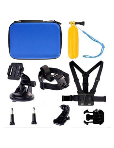 Kit de Accesorios para Cámara de Acción Navitech 8 en 1 Azul