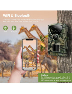 Cámara de Caza MAXDONE PH820W 32MP 1440P WiFi Nocturna IP66 2