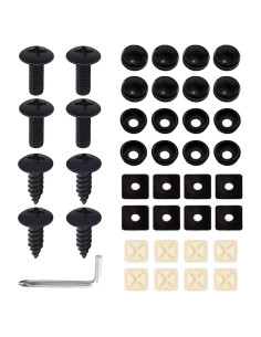 Kit de Tornillos M6 Acero Inoxidable LcQIMT para Placas de Licencia