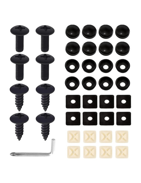 Kit de Tornillos M6 Acero Inoxidable LcQIMT para Placas de Licencia