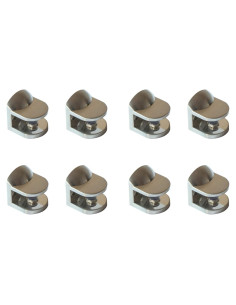 Soportes de Estante Ajustables Chuangyong - Juego de 8 - Niquelado