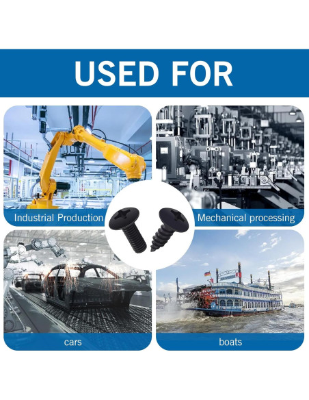 Kit de Tornillos M6 Acero Inoxidable LcQIMT para Placas de Licencia