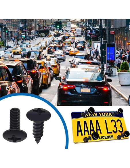Kit de Tornillos M6 Acero Inoxidable LcQIMT para Placas de Licencia