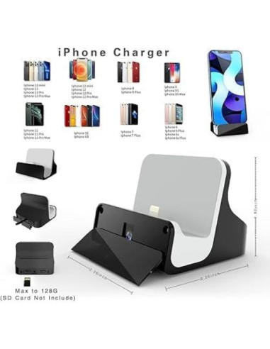 Cargador de Teléfono LIZVIE con Cámara Oculta 1080P