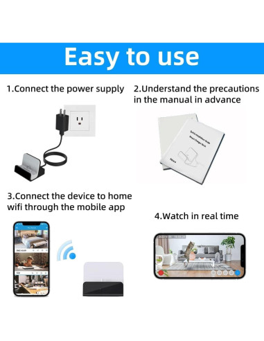 Cargador de Teléfono LIZVIE con Cámara Oculta 1080P