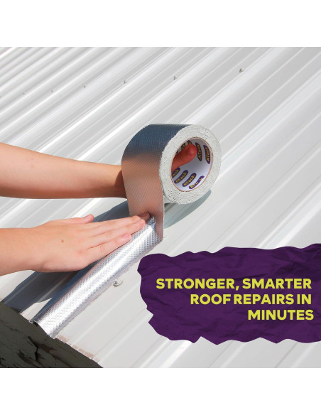 Cinta de Butilo de Aluminio ATack 10 cm x 4.88 m Impermeable